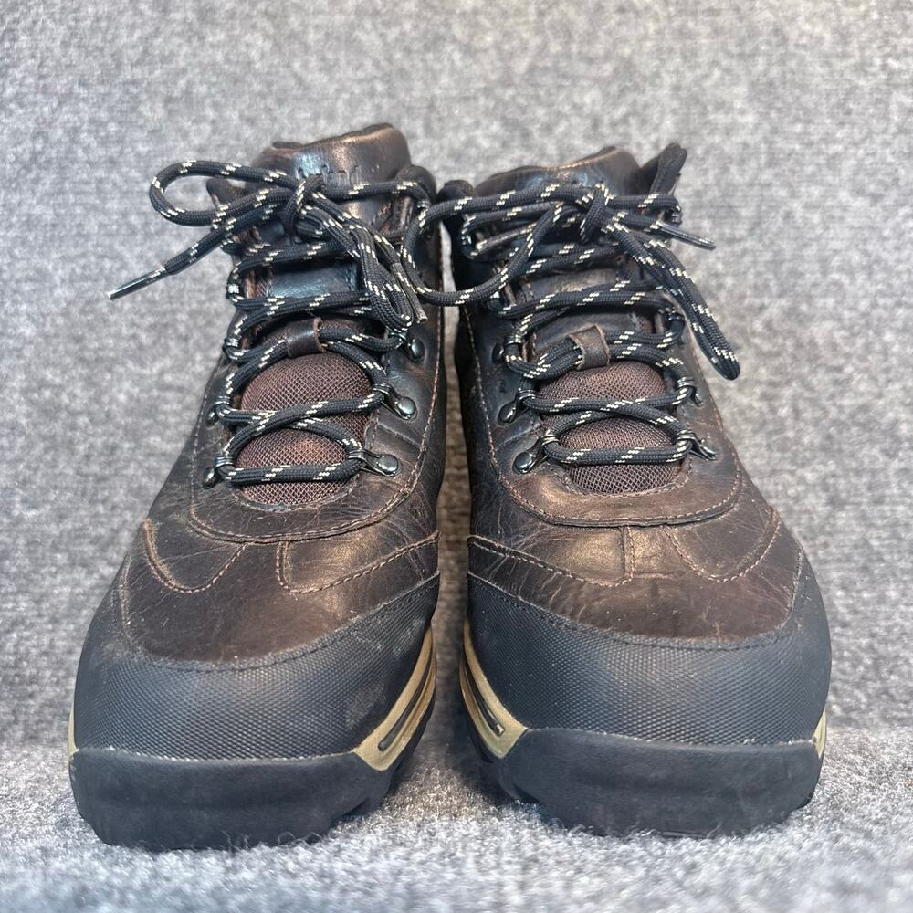 Timberland Waterproof Leather Hiking Work Boots Dark Brown Mens Size 6.5 M Lug - Picture 3 of 11